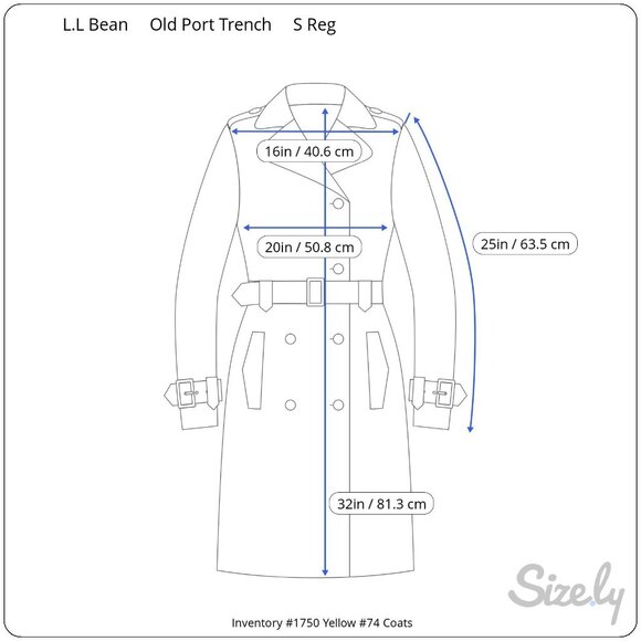 L.L. Bean Women’s Small Reg Navy Blue Old Port Trench Coat Jacket Item 287395 Po - Picture 3 of 8